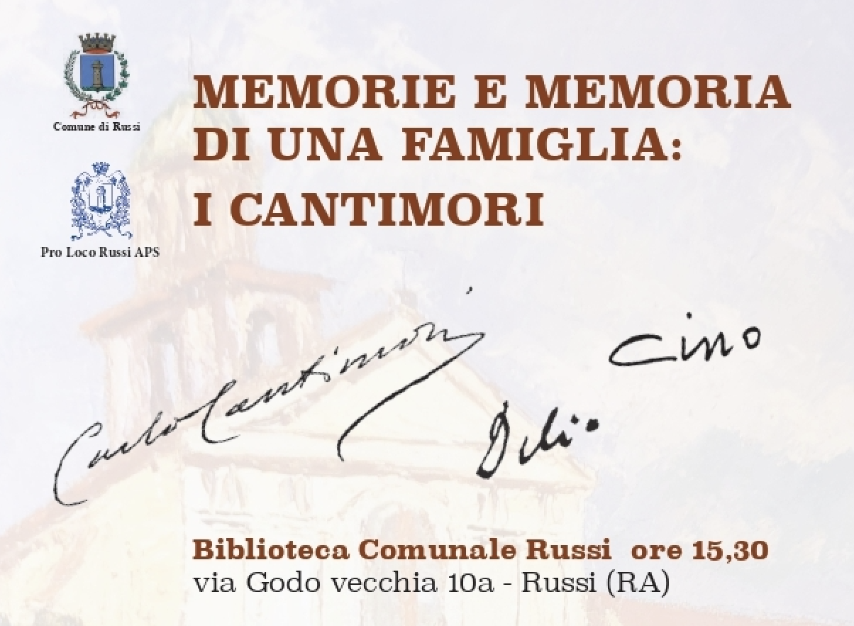 MEMORIE E MEMORIA DI UNA FAMIGLIA: I CANTIMORI
